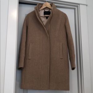 J. Crew stadium cloth cocoon coat, 00, sandstone